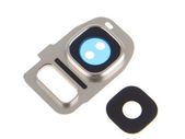 Samsung Galaxy S7 and S7 Edge Replacement Back Camera Lens Cover Frame Silver