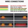 Universal 20.32cm Flexible LED Light Strip with Tail Brake Stop Turn Signal Lights All-in-one Image 9