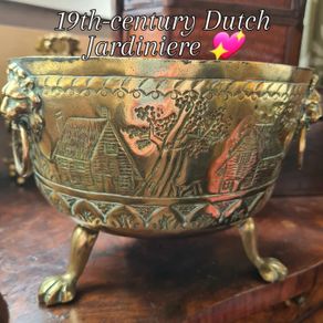 19th century Dutch Brass Jardiniere