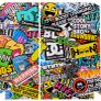 Bombing Graffiti Skin Vinyl Sticker for the PlayStation 4 Console PS4 Image 4