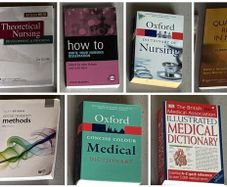 Nursing and medical textbooks bundle, 10 books (Meleis, Parahoo, Oxford dictionaries and more)