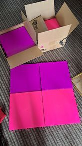 InOut Flooring Skating Tiles 15xPurple 15xPink
