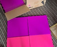 InOut Flooring Skating Tiles 15xPurple 15xPink