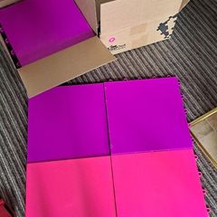 InOut Flooring Skating Tiles 15xPurple 15xPink