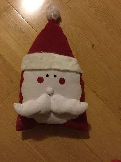 Soft Santa cushion, new, never used