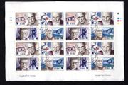 2004 Ireland 2004 Ireland Irish Winners of the Nobel Price Stamp Sheetlet Fine CDS Used with Dublin cancel of 1st October 2004 (First day of issued) on envelope extract