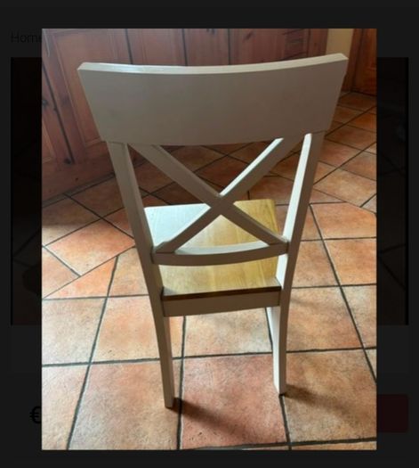 Oak chairs.50 euros for 4 chairs.