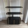 EZ Living Black & Gold Bookcase / Display Unit Image 8