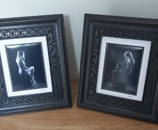 Framed set of art nude photos