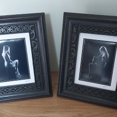 Framed set of art nude photos