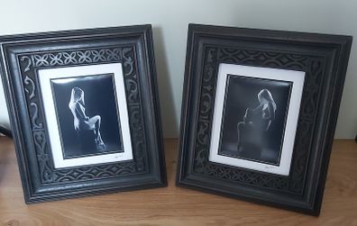 Framed set of art nude photos