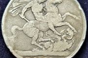 George llll Silver 1821 crown coin