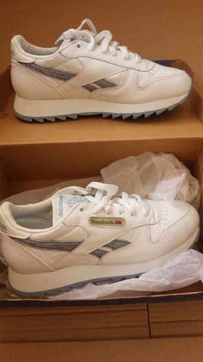 Reebok Classic CL Leather Marble Size-UK-3.5/EUR-36 1-59887 White/D Blue Limited Edition-2001