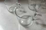 IKEA clear mugs x3
