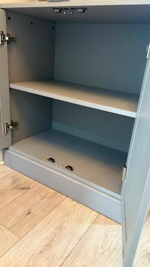 IKEA HAVSTA Grey-Beige Storage Cabinet - Like New
