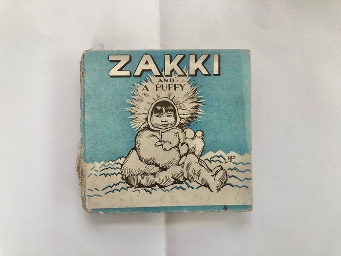 Antique Book  Zakki And A Puppy