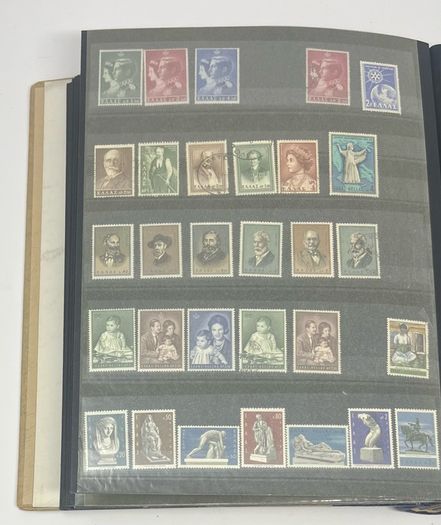 Collection: Cyprus, Greece, Italy and San Marino Stamps both mint an commemorative stamps on 41 pages