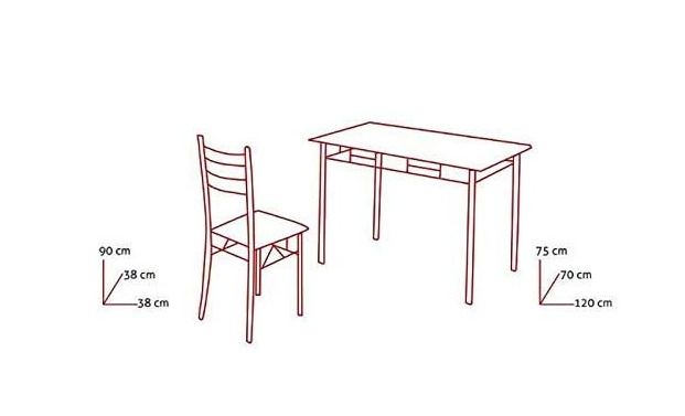 Dining / kitchen Set of a table and 4 chairs