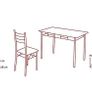 Dining / kitchen Set of a table and 4 chairs Image 3