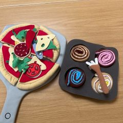 Pizza making and baking soft toy set