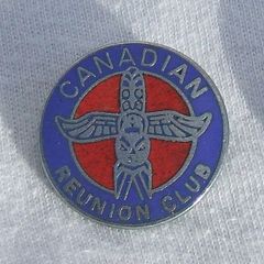CANADIAN REUNION CLUB - British Airways membership enamel badge (1970's). A scarce badge.