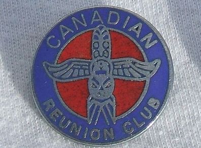 CANADIAN REUNION CLUB - British Airways membership enamel badge (1970's). A scarce badge.