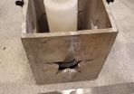 Wooden candle box