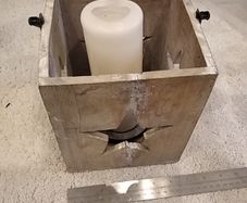 Wooden candle box