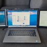 Triple Screen Laptop Extender Dual 13.3" FHD Right Hinge Damaged Screens Working Image 3