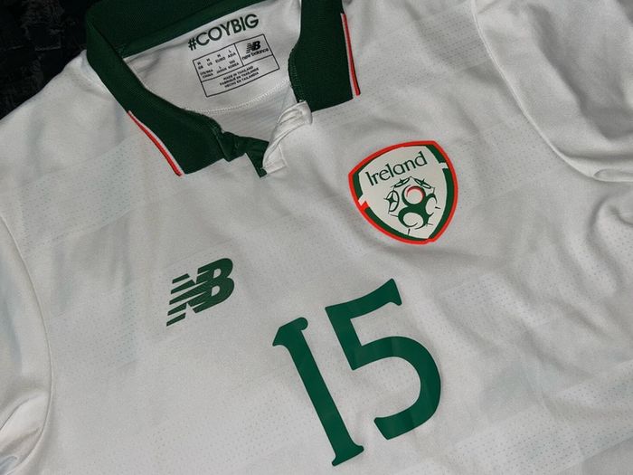 Republic Of Ireland Match Worn / Issue 2017/18 away Jersey Shirt New Balance