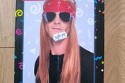 Nineties Rocker Wig Costume Set Auburn Hair Bandana Sunglasses
