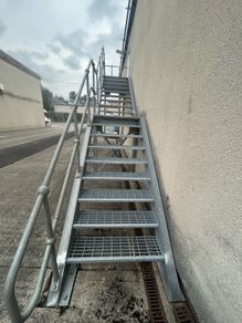 Fully Galvaised fire escape stair case