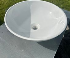 Bathroom Bowl style Sink, white