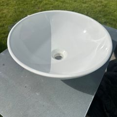 Bathroom Bowl style Sink, white