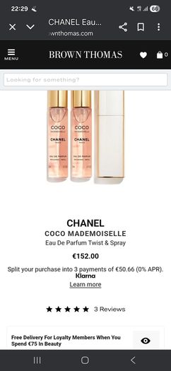 Chanel Coco Mademoiselle 3 x 20ml Eau de Parfum