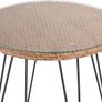 _3-Piece. Balcony Set Side Table 2 Lounge Chairs Indoor Outdoor Weatherproof Natural Poly Rattan Look Garden Balcony Set Image 6