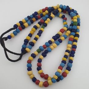 Antique African Egyptian Style MultiColor Glass Beads Necklace