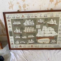 Vintage 1970 Tull Graphic Ltd poster in heavy frame