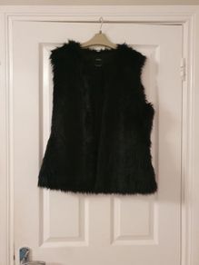 Bershka faux fur gilet