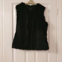 Bershka faux fur gilet