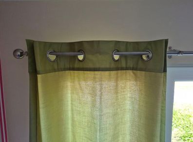 Green curtains