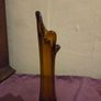 Mid Century 5 Finger Swung Glass Vase Image 4