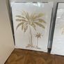 Framed prints of gold palm trees (two) Image 3