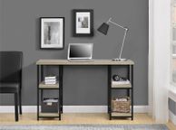main image for ad Elmwood Double Pedestal Desk Distressed Grey Oak - 9832096pcomuk