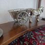 brass horse drawn carriage Image 3