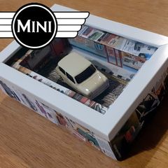 Austin Mini Handcrafted Mancave Ornament