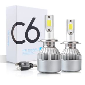 Car Headlight Bulbs LED C6 H11 H8 H9 H4 H1 H7 Hi/Lo Power 6000K 36W White Bulbs
