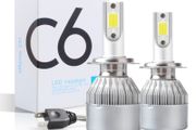 Car Headlight Bulbs LED C6 H11 H8 H9 H4 H1 H7 Hi/Lo Power 6000K 36W White Bulbs