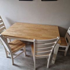 Table and 4 chairs plus bench