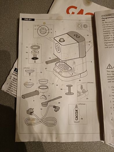 Gaggia baby class coffee machine